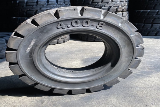 全新卡沃隆400-8實心輪胎，小叉車拖車工程專用