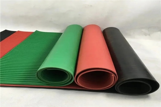 豪銘中細條紋橡膠板，防滑膠板定制，多樣花紋選擇