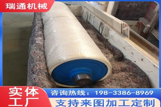 鍍膜膠輥廠家直銷，鋼廠與多行業適用，紅色耐用膠輥，直徑55cm，瑞通機械