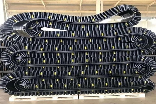 隆發(fā)定制現(xiàn)貨大傾角輸送帶包裝機(jī)提升帶 擋邊皮帶專業(yè)解決方案